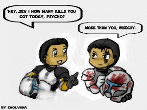 Star Wars Republic Commando Scorch Quotes Chibi scorch and sev talking