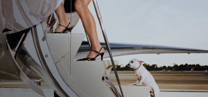 Father greets son from private jet charter flight