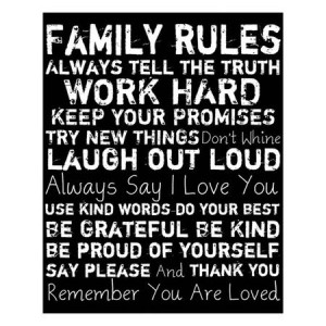 Another family rules sign