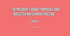 ... president's budget proposals have neglected water infrastructure