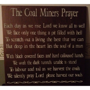 Coal Miner's Prayer