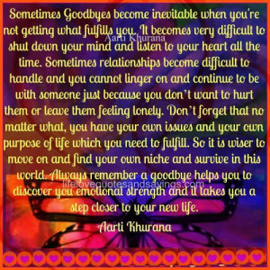 Incredible Goodbye 2013 Quotes Sometimes Goodbye Become Inevitable ...
