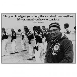 Vince Lombardi Motivational Quote Poster - 19x13