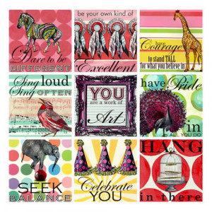 Girl Sweet Sayings Canvas Reproduction