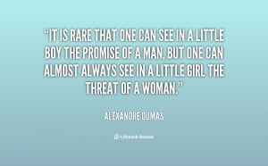 It is rare that one can see in a little boy the promise of a man, but ...