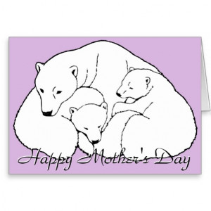 Mother Day Cards Polar Bear