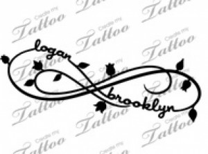 tattoo ideas with children names | love kids names infinity 670 x 500 ...