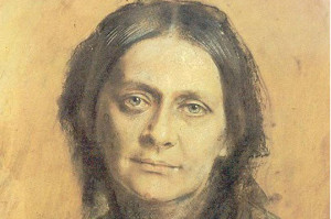 Clara Schumann auf einem Bild von Franz von Lenbach