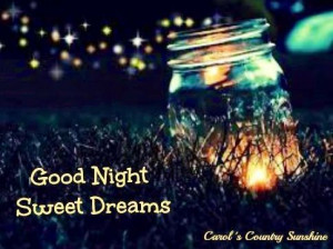 Good night, sweet dreams