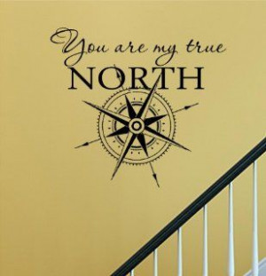 You are my true north star Vinyl Wall Decals Quotes Sayings Words Art ...