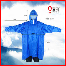 waterproof riding hooded cycle rubber rain cape