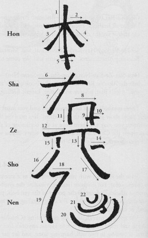 Hon Sha Ze Sho Nen reiki symbol