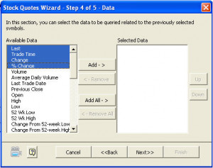 Stock Quotes Wizard