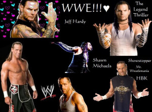 Jeff Hardy and Shawn Michaels collage HBK WWE Image