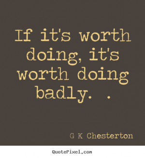 Chesterton Inspirational Quote Wall Art