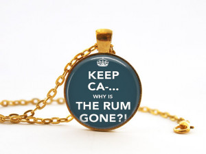 Quote Necklace Rum Alcohol Necklace Rum, The Rum Gone Necklace Keep ...