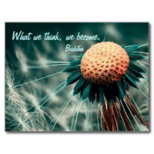 Inspiring quote - Buddha /power of thought Postcard