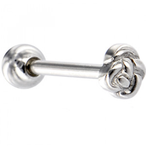 stainless steel 6mm ball straight barbell tongue ring body jewelry