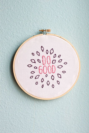 Embroidered Quote