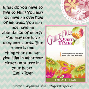 Book Review} Guilt Free Quiet Times by Emily Ryan