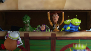 Woody: Guys, hey, hold up! We need a staff meeting! Everyone? A staff ...