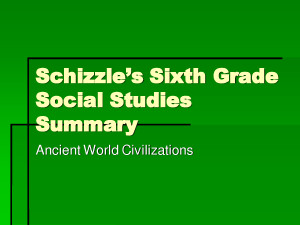 Social Studies Syllabus Grade