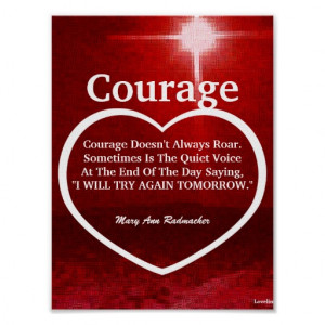 love_the_light_of_courage_quote_customize_posters ...