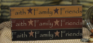Faith Family Friends Shelf