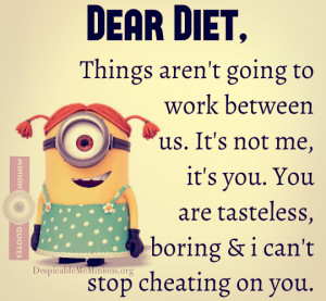 Funny Diet Quotes - Dear Diet