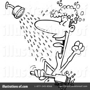 Cartoon Dog April Showers