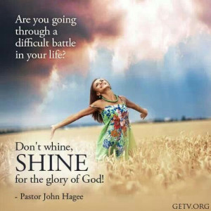 SHINE for the glory of God