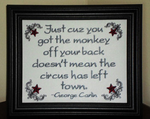George Carlin Funny Sobriety Quote 