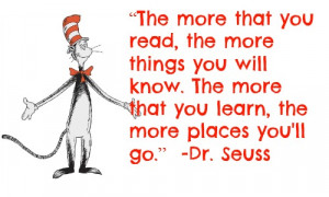 Dr. Seuss Quotes About Reading Easy dr seuss tee for read
