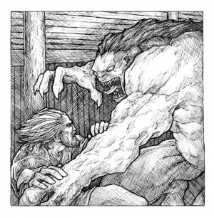 Beowulf vs Grendel by TheFool432
