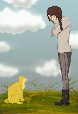 Mockingjay: Katniss and Buttercup by Nymstark