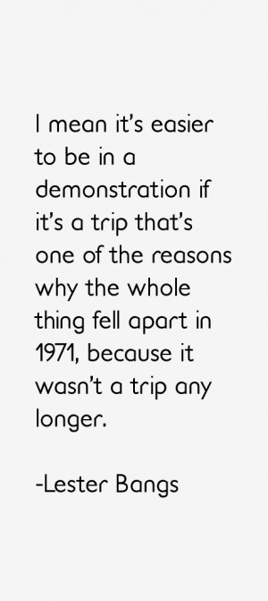 Return To All Lester Bangs Quotes