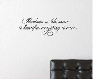 ... Snow Wall Quote Words Sayings Removable Snow Wall Decal Lettering