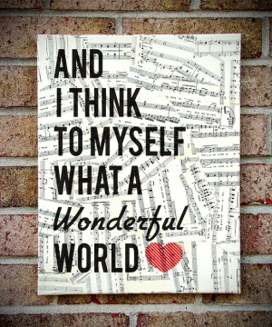 Wonderful world...