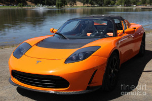 Tesla Roadster Electric Car...