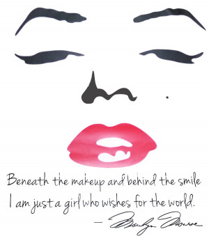 Sexy-Marilyn-Monroe-Red-Lips-English-Quote-Removable-Wall-Sticker-Home ...