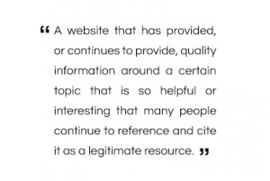 Authoritative Website Quote