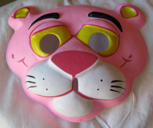Pink Panther Mask - Great for Halloween - Unused Vintage Deadstock