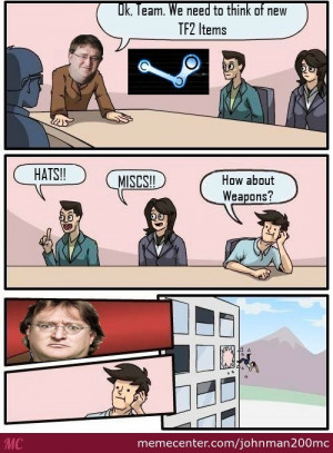 Gabe Newell Hate Meme