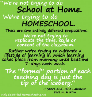 ... homeschooling. We started in January 2012 and I withdrew them in March