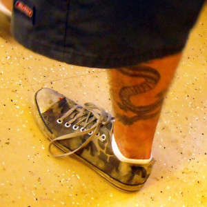 Full Leg Snake Tattoo Picture