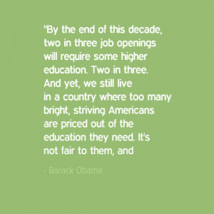 Barack Obama Quotes on Education From the SOTU