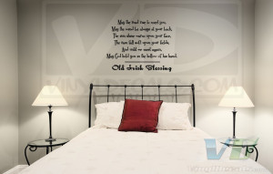 Old Irish Blessing Vinyl Wall Decal
