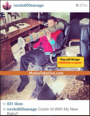 Lil Durk Affiliate From Chicago Posts Pic With A Bazooka On Instagram