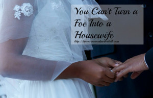 You Can’t Turn A Foe Into A Housewife