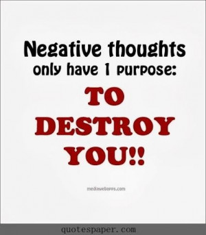 No negative thoughts quotes about life